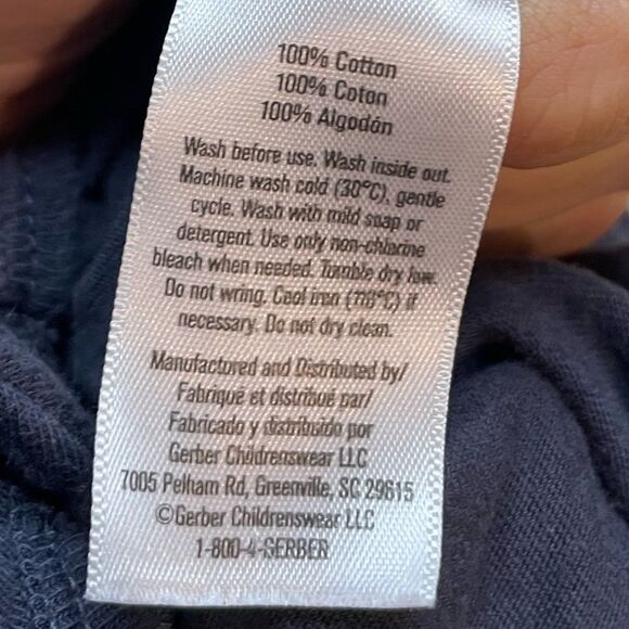 5 for $25🔥Gerber Zip Front Bly Footie Pajama Baby Boy Size 6-9 Months - Picture 4 of 5